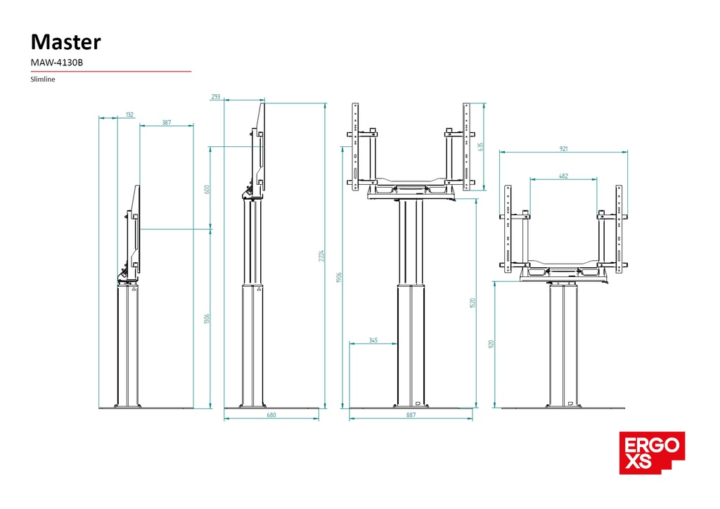 Muurlift Slimline Master