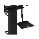 Slimline laptopplank/toetsenbordhouder in hoogte verstelbaar