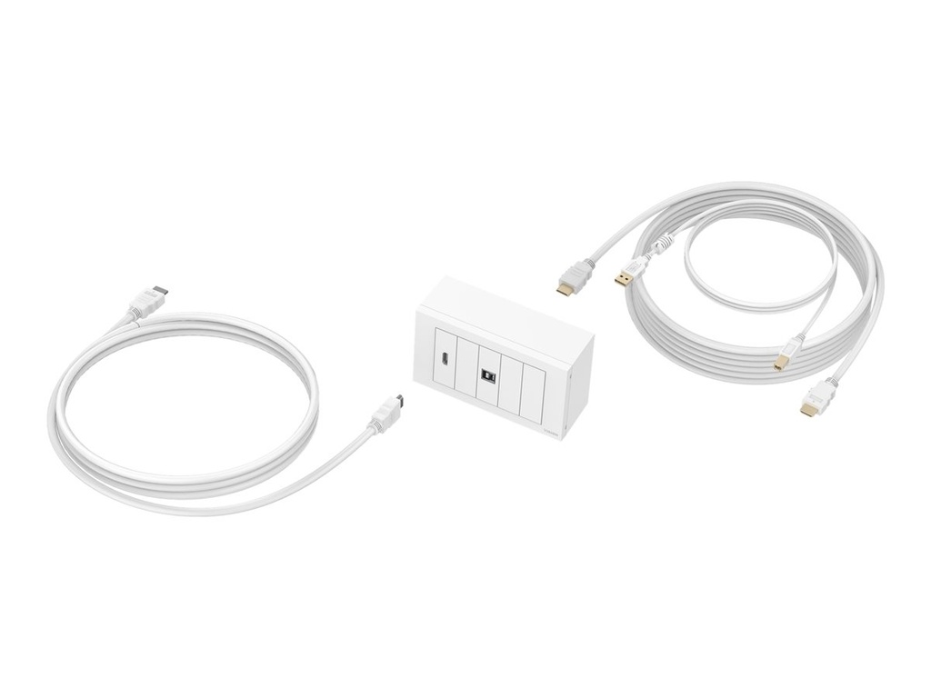 VISION Techconnect Modular AV Faceplate with cables 3 + 5m - LIFETIME WARRANTY