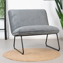 Merle - fauteuil met sledeonderstel - in polyester