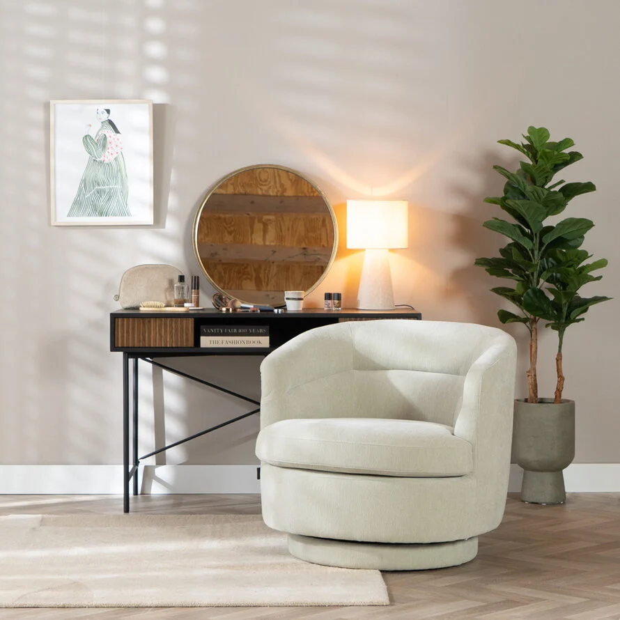 Fauteuil Valerie draaibaar chenille