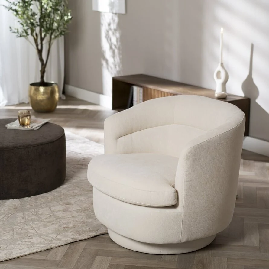 Fauteuil Valerie draaibaar chenille