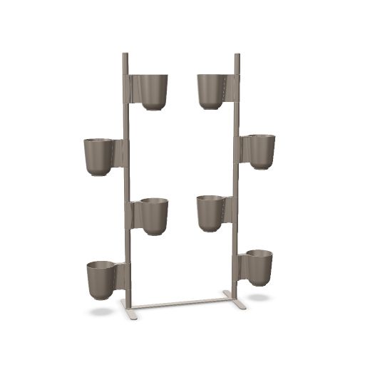 GUFO PLANTERS KIT 1: 2 COL. PLANT. 8 POTS:8 SWIVEL POTS