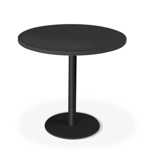 [RONDO-110-V2-Afmetingen blad-TBA-DECOR BLAD-TBA-Kleur onderstel] Rondo alto - hoge tafel met centrale poot (Nog te bepalen, Nog te bepalen, Nog te bepalen)