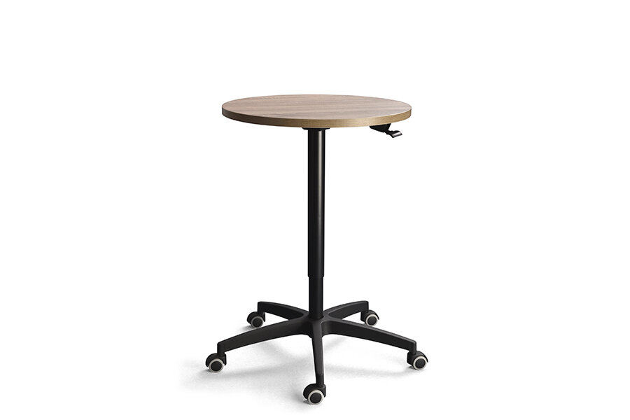 Levo - mobiele en hoogteverstelbare tafel - rond of vierkant