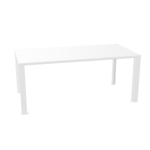 Glass desk - Rear-lacquared tempered glass worktop 10 mm th. - L.180 / D.90 / H.74.5