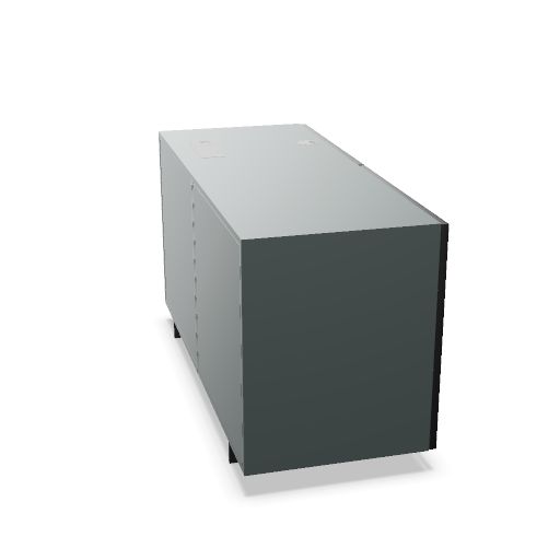 Base module DV504-Milo - With 1 technical compartment - Metal plinth H. 6,1 - L.120 / D.50 / H.66
