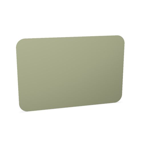 Curve whiteboard, 118x178 cm