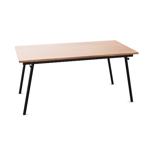 Desk - Melamine worktop 25 mm th. - Round leg Ø 35 mm - L.160 / D.80 / H.75