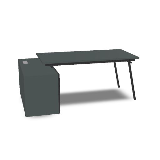 [DESK.V01=MVO2;DESK.V02=MNE1;DESK.XXRivBeam=No;SIDE.XXSide=Rx;MARKET.XXMarket=E;MARKET.XXWeight=1] Desk to be connected to the cabinet DV504 Milo - L.160 / D.80 / H.75