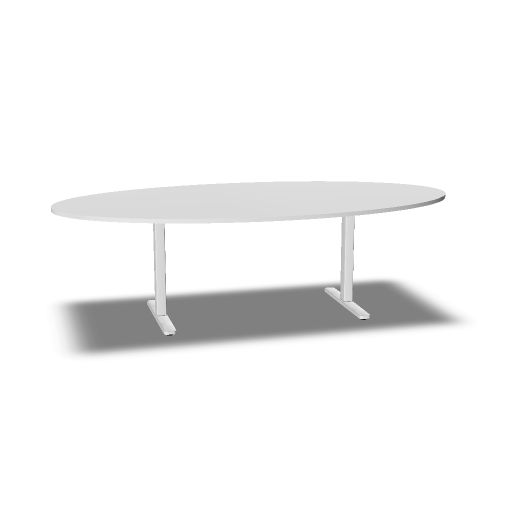 [TOP.V01=MBI1;LEG.V02=MBI1;MARKET.XXMarket=E;MARKET.XXWeight=1] oval conference table with 2 legs W. 250  H. 74  D. 125  (MBI1, E, 1, MBI1)
