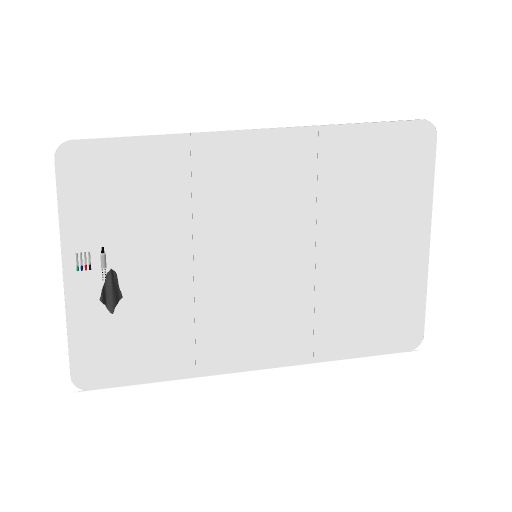 [16006.001@hg_ral9016] Curve Wall whiteboard wall, 198x294 cm, 