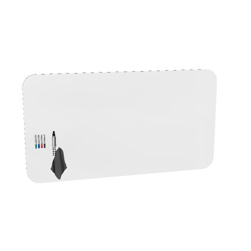 [16002.013@H hg_ral9016] Curve Whiteboard, 118x218 cm