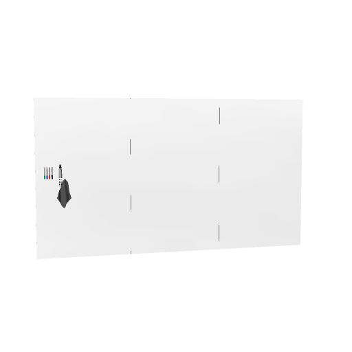 [16006.999@false 3540 1980 Straight Straight No hg_ral9016 No No No No] Maatwerk Whiteboardwand