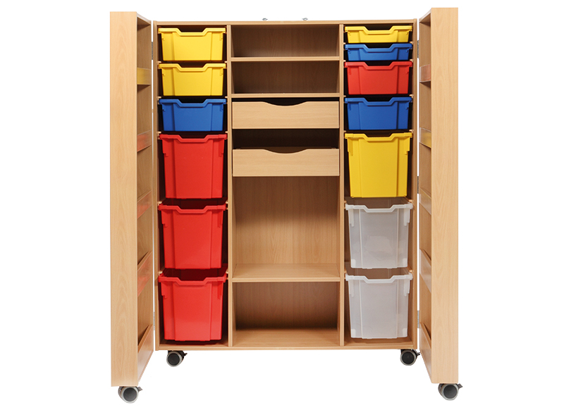 Kast - Basic - Hoge Voorraadkast - esdoorn