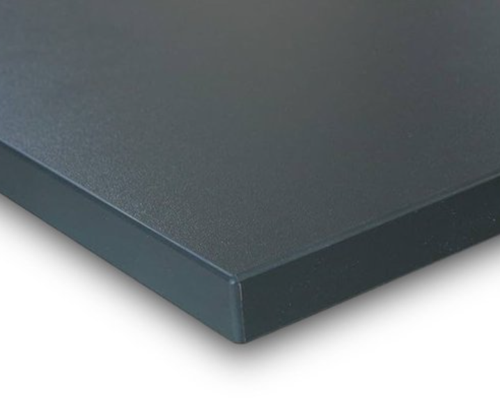 Blad melamine 160 x 80 cm zwart