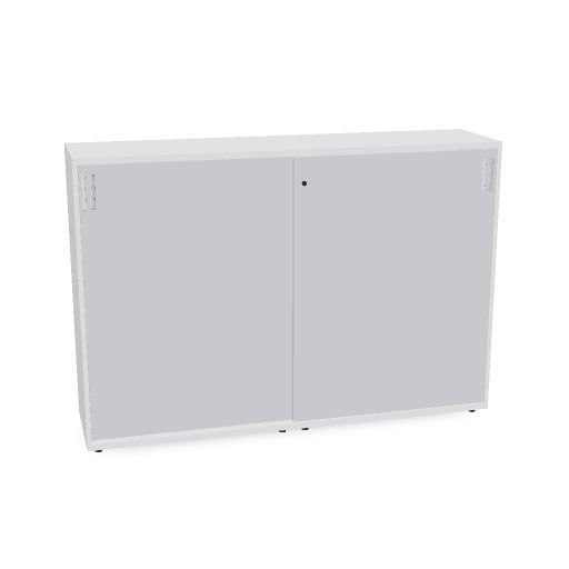 Storage units with sliding doors  W. 136,5  H. 115  D. 40,4  (Elektrisch, 1, MBI1, AL01, E, 1)