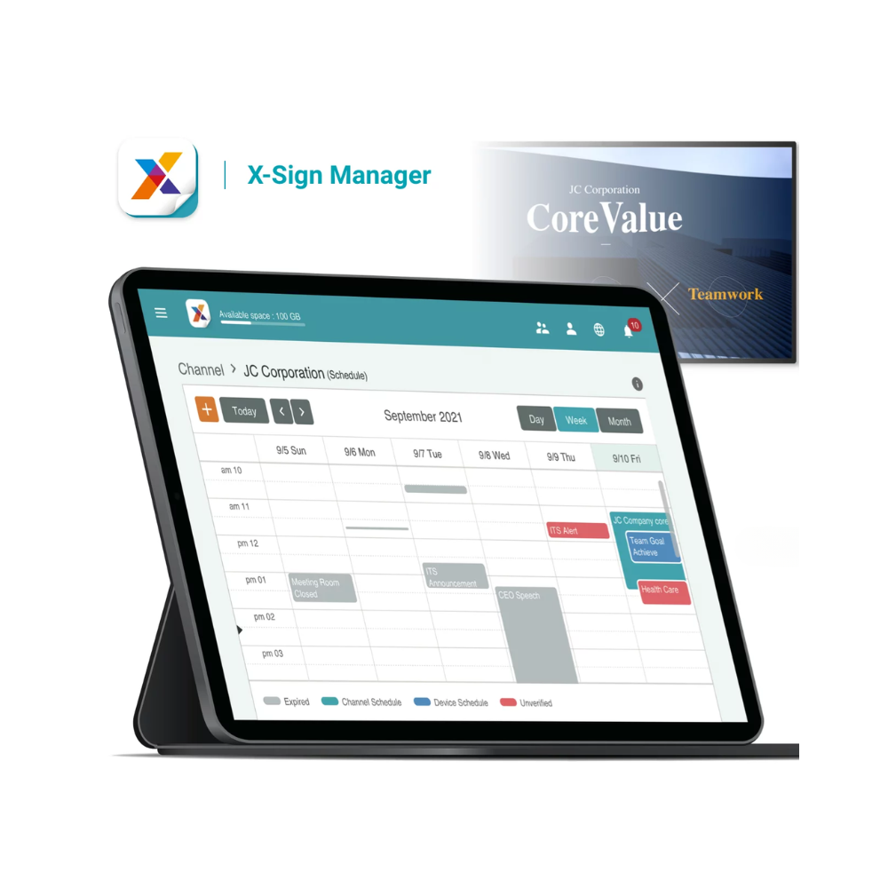 [5J.F1T14.003] BenQ X-Sign Basic - 1 jaar