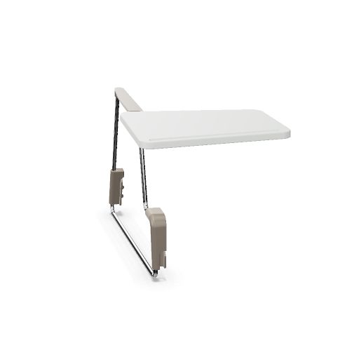 ARTESIA TABLET KIT DX: CHROME FRAME, PLASTIC ELEMENTS, GREY TABLET RIGHT ARM