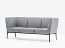 Social 3-zit  - fauteuil met armleuningen - in kunstleder of gestoffeerd