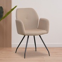 Frey met armleuningen - hoge rugleuning - stoel uit gerecycled polyester