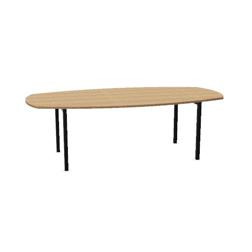 Arca Deens ovaal 240x120cm vaste hoogte