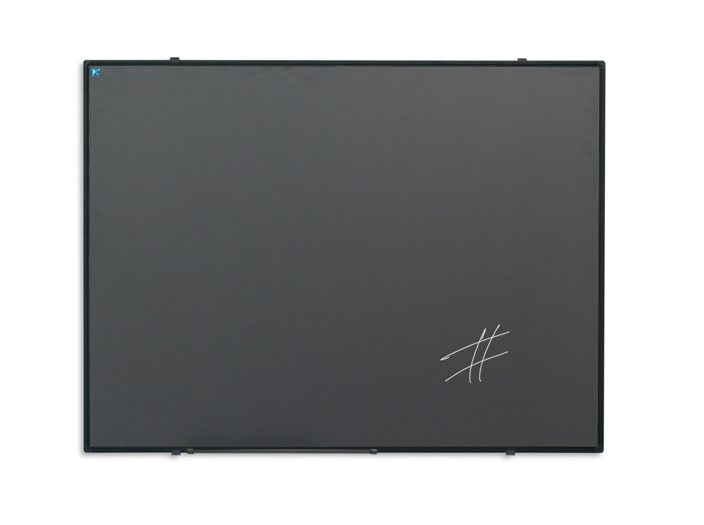 [11102.2X-ZWART-PROFIEL-Afmetingen] Krijtbord softline - email grijs - zwart profiel (Nog te bepalen)