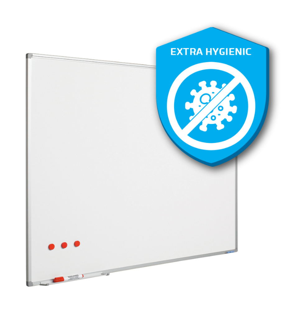 Witbord softline schrijfbord - alu profiel