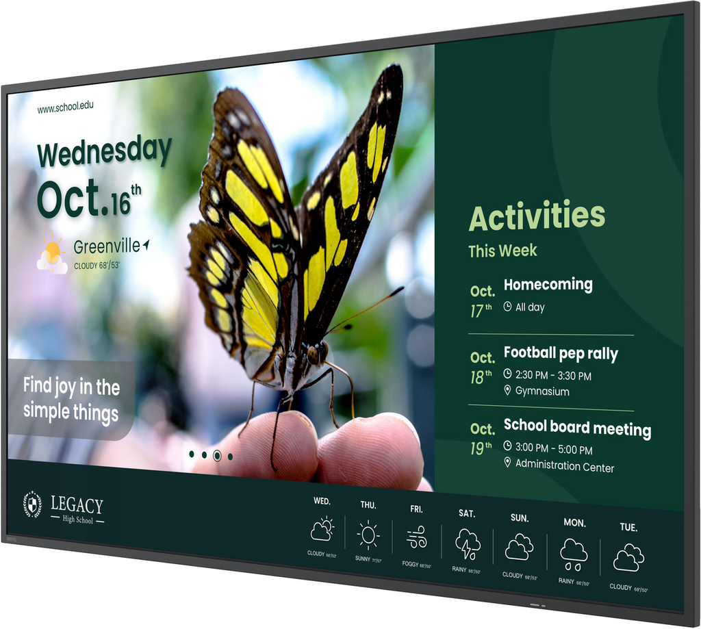 BenQ ST6504 65" - 4K - 350 nits - 18/7 - non touch