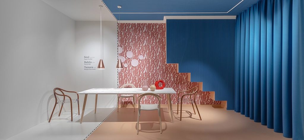 [TBA-FNP_3455-Size-Colour table top-FNP_3455-Stain colours-TBA] Babila wood - vergadertafel - marmerlook (Nog te bepalen, Nog te bepalen)