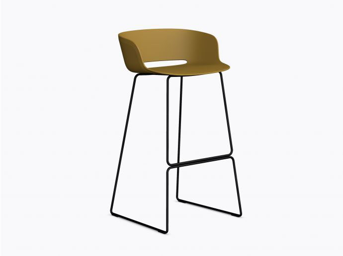 [2748-Polypropylene shell-TBA-Cat - Coulours frame-Colour frame] Babila barkruk - 75 cm (Nog te bepalen, Nog te bepalen)