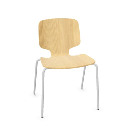 Code WOODEN SEAT 4-LEG METAL CHAIR