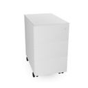 3 drawers metal pedestal on castors W. 32,2  H. 55,6  D. 54,2 