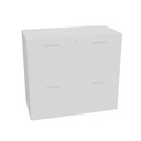 low unit with 2 filing drawers W. 90  H. 82,7  D. 45 