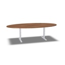 oval conference table with 2 legs W. 250  H. 74  D. 125 