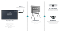 Smart Meeting Solution: 65" mobiele bundel (kleine ruimtes tot 4m diep)