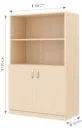 Kast met 2 deuren en legplank