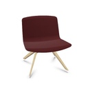 Armchair on wooden base